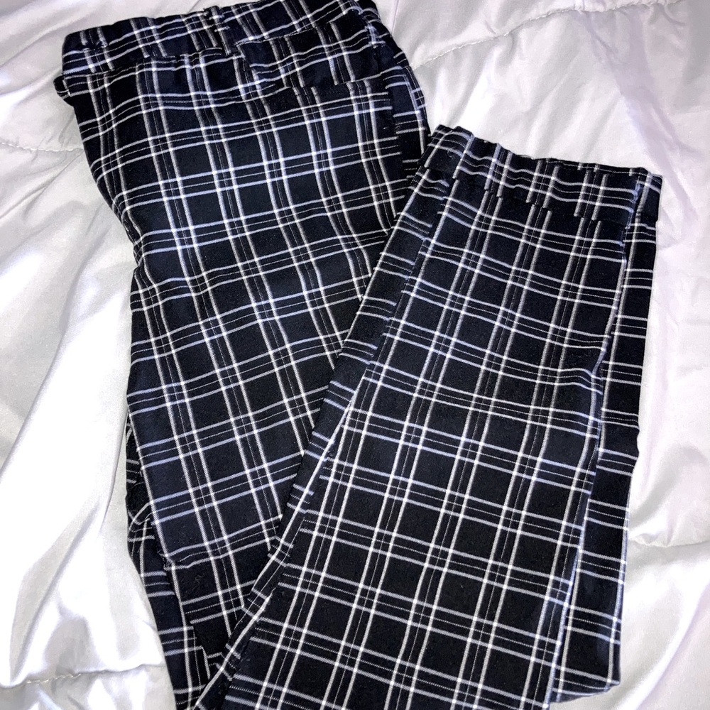 Grid Dress Pants